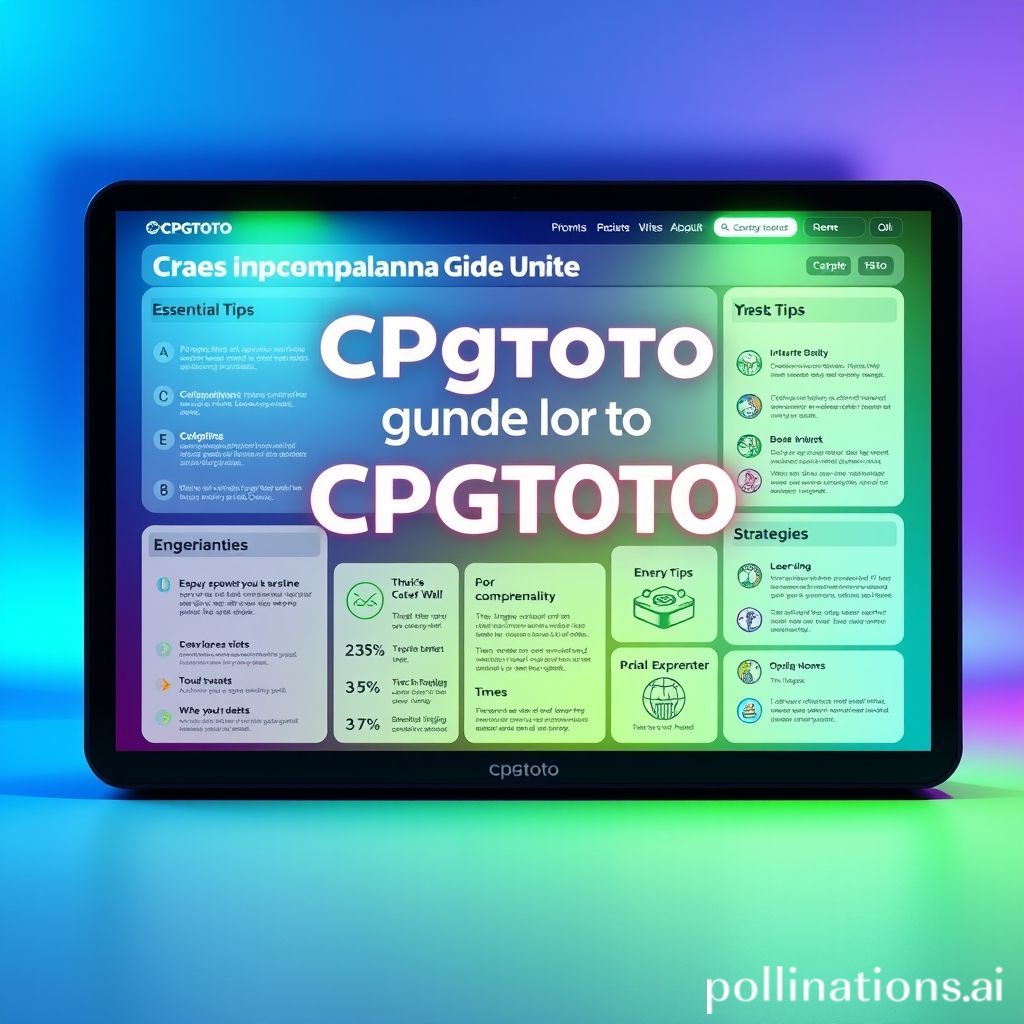 Panduan Utama Untuk CPgtoto